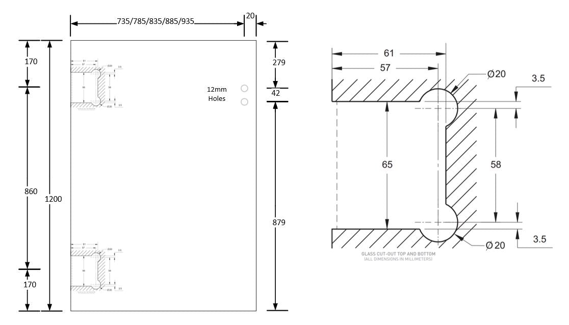 Polaris Glass to Wall/Post Pool Gate | Glass Fencing Panels